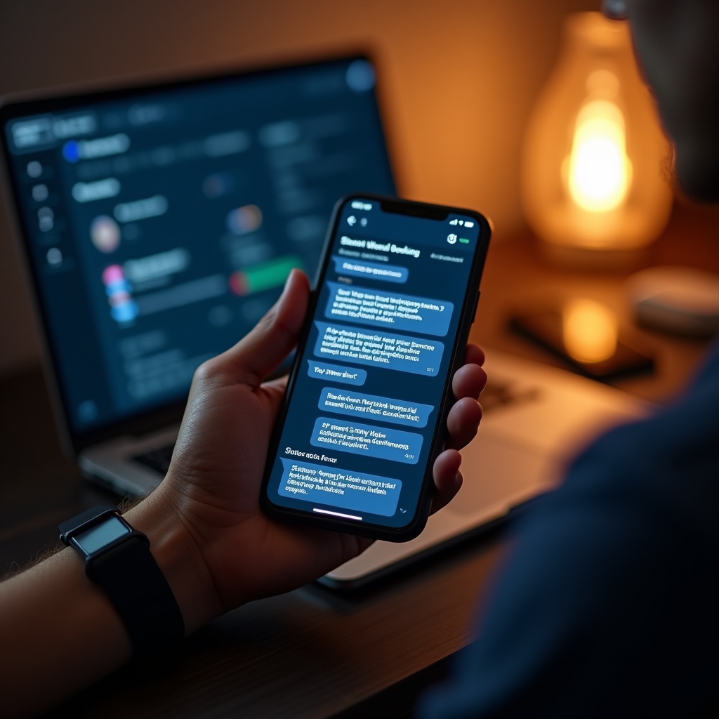 Automatisierte Gästekommunikation auf Smartphone und Laptop